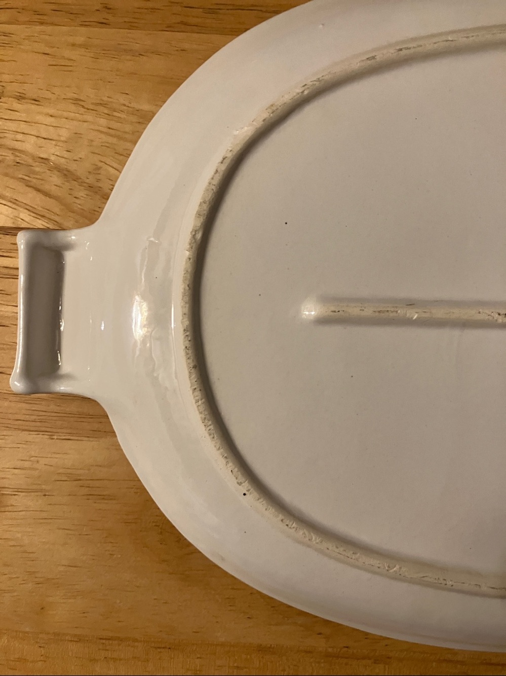 Westwood Campbell's Ceramic Serving Platter - White with Red Trim - Picture 10 of 10